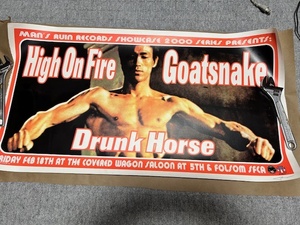 KOZIK High on Fire CONCERT POSTER BRUCE LEE コジック ブルース・リー ポスター サイン入 極美品