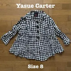 Yasue Carter チェック ジャケット ボレロ シャツ