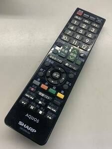 【wy-12-100】ジャンク　SHARP GB129WJSA リモコン AQUOS テレビ シャープ アクオス（LC-32SW25 LC-19K20-B LC-40H20 / LC-32H20用）