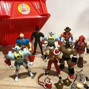 ※現状品 キン肉マン ８個セット 悪魔将軍 モンゴルマン バッファローマン マンモスマン テリーマン ソフビ 昭和レトロ 置物 フィギュア 1