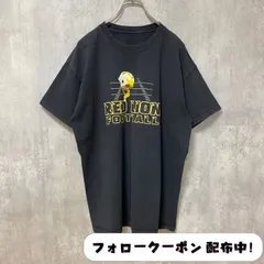 古着 used　RED LION FOOTBALL　アメフト　半袖プリントTシャツ　スポーツ　黒　ブラック　レトロ　個性的