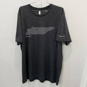 GOOGLE グーグル ファイバー 企業 Tシャツ サイズ XL チャコールグレー