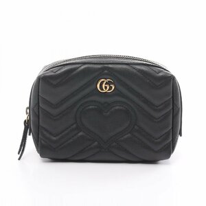 グッチ GGマーモント ブランドオフ GUCCI レザー ポーチ レザー 中古 レディース