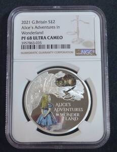 ☆★G.Britain イギリス Allce Wonderland NGC PF68 ULTRA CAMEO★☆