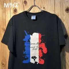 USA古着Tシャツ Mサイズ JERZEES フランス　ブラック