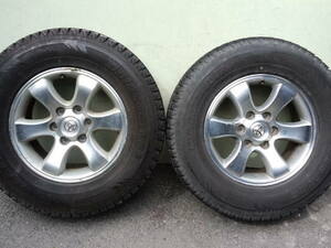 LAND CRUISER PRADO 120ランクルプラド純正アルミ +30 6H 265/70R17バリ山スタッドレスブリヂストンDM-Z3 FJ HILUX SURFハイラックスサーフ