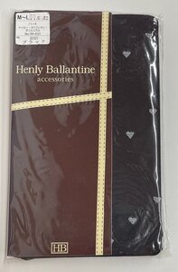 訳ありセール Fukuske henly ballantine ハート柄ストッキング ブラック M～Lサイズ