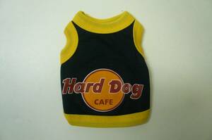 パピー①号★送料無料・ネコポス便★小型犬タンクトップ　Ｈard DogCAFE(黒）