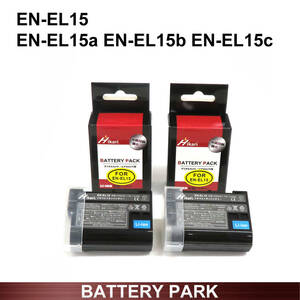 Nikon EN-EL15 EN-EL15a EN-EL15bEN-EL15c 大容量互換バッテリー２個 D750 D780 D800 D800E D810 D810A D850 D7000 D7100 D7200 D7500