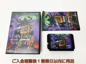 【1円】メガドライブ ラスタン・サーガII ゲームソフト 箱/説明書 付き 起動確認済 MD J02-409rm/F3