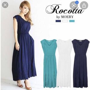 Rocotta by MOERY モエリー 上質レーヨン刺繍ワンピース ホワイト 白 半袖 フレンチスリーブ ノースリーブ ロング マキシ リゾート yshop服