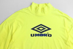 VETEMENTS x UMBRO ◆ ハイネック カットソー イエロー XLサイズ 長袖 Tシャツ ロンT ヴェトモン アンブロ ◆ZX4