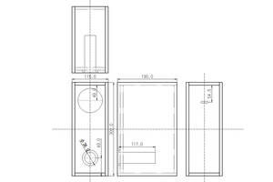 【9M3010JB】9mm厚 MDF ブックシェルフ形状 バッフル板奥配置 前面バスレフ型 エンクロージャー 組立 キット