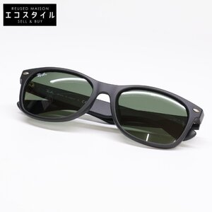 美品 Ray-Ban レイバン RB2132F 622 NEW WAYFARER ニュー ウェイファーラー サングラス 55□18 140 マット ラバーブラック