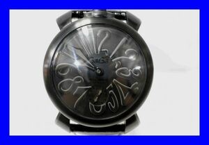 ○美品 ガガミラノ GaGa MILANO 5012.02S マヌアーレ48mm 手巻き 腕時計 T0008