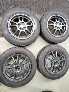 【即決】☆ダンロップ☆スタッドレス☆WM02☆165/70R14☆5.5J☆IS40☆パッソ☆ヴィッツ☆管理：405283