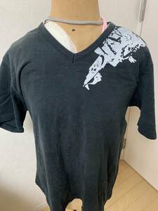 【DKNY】Tシャツ　黒　ロゴ　XL