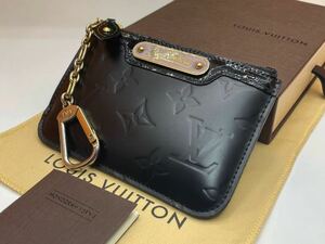 型押クッキリ◇LOUISVUITTON◇ヴェルニ◇モノグラム◇ポシェットクレNM◇コインケース◇艶消し◇ブラック◇ルイヴィトン◇パスケース