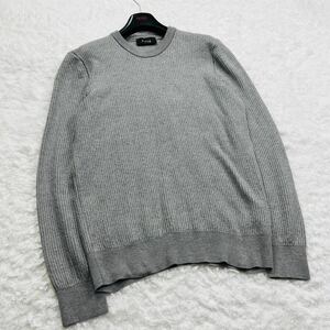 【未使用級/大谷翔平着用同型モデル/XXL相当/完売品】HUGOBOSS ヒューゴボス 最高級現行ライン シルク混 絹 ニット セーター サマー 2XL 3L