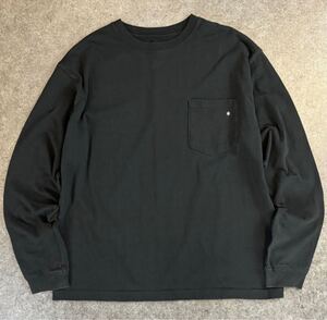 snow peak relume Logo Printed L/S T-shirt Black JSR-TS-22AU002 スノーピーク レリューム コラボ 別注 長袖 ロンT カットソー 黒 メンズ