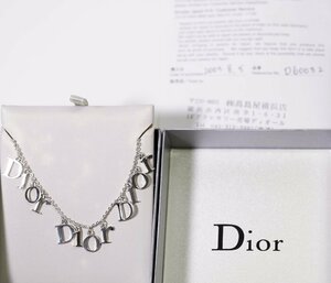 X-103☆ディオール DIOR ロゴ ネックレス SS