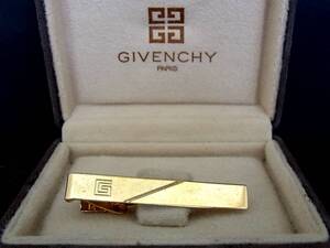 ◎№5422◎■USED並品■ジバンシイ「ロゴ柄」【GIVENCHY】 【ゴールド】■ネクタイ ピン♪