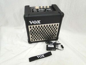 【動作確認品】VOX/MINI5 Rhythm モデリングアンプ/リズムパターン内蔵 自宅練習/ストリート 電池駆動可 出力切り替え/80サイズ