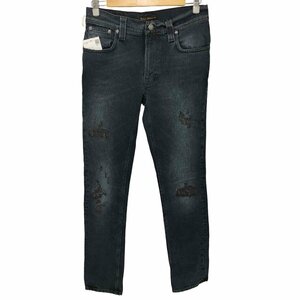 Nudie Jeans(ヌーディージーンズ) リペア加工 デニムパンツ メンズ W29L32 中古 古着 0747