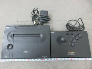 K662【11-13】▼ SNK NEO GEO 本体 MAX 330 MEGA コントローラー 本体一式 箱無し 動作未確認 ジャンク品 / ゲーム ロムカセット