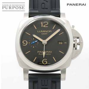 パネライ PANERAI ルミノール 1950 3デイズ GMT PAM01320 メンズ 腕時計 デイト ブラック パワーリザーブ 自動巻き Luminor 90241065