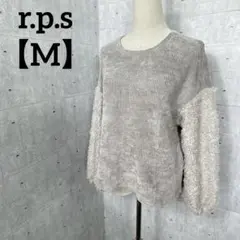 r.p.s【M】デザイントップス　Tシャツ　スウェット　グレー　レディース