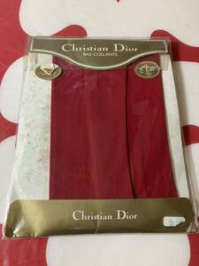 Christian Dior bas collants L ルビー rubis クリスチャン・ディオール パンスト タイツ 赤 パンティストッキング ホース panty stocking