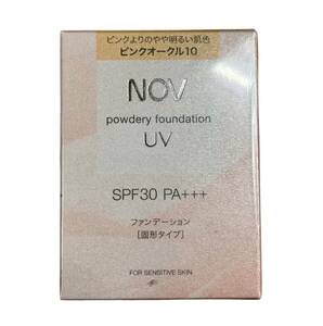 (志木) 新品★NOV ノブ パウダリーファンデーションUV SPF30 PA+++ ピンクオークル10 PO-10 ピンクよりのやや明るい肌色