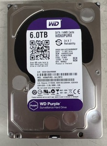 中古HDD★Western Digital 6.0TB WD60PURX WD Purple★p2