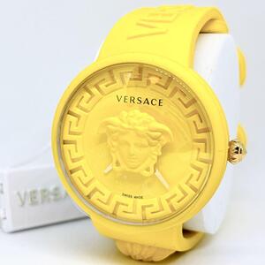 新品 未使用 VERSACE ヴェルサーチェ ヴェルサーチ 腕時計 メデューサ ポップ MEDUSA POP VE6G00523 シリコン イエロー 黄色 箱 ポーチ付き