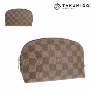 ルイヴィトン LOUIS VUITTON ポーチ ポシェット コスメティック N47516 ダミエ エベヌ ブラウン 中古A 278464