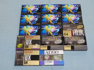 ★★新品未使用　カセットテープ　ＴＤＫ　ＡＸＩＡ　ＤＥＮＯＮ　ＳＯＮＹ　１５巻　