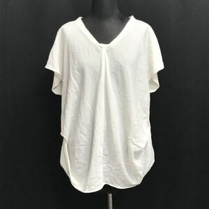 ロペ/ROPE★ノースリーブブラウス/Vネック/薄手【レディースM/白/white】Tops/Shirts◆BH805