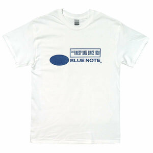 [XLサイズ]Blue Note（ブルーノート）Records ジャズレーベル ロゴTシャツ ホワイト