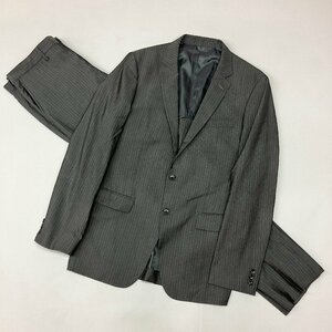 ☆TAKEO KIKUCHI タケオキクチ T.K スーツ セットアップ 上下 ジャケット シングル パンツ ボトムス グレー サイズ4 メンズ 古着 0.77㎏☆