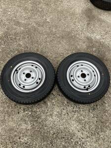 Dunlop 145R12 6PR LT ホイール付き2本ダンロップ