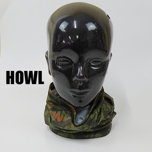 在庫処分セール！HOWL/ハウル 21-22 LIGHTWEIGHT NECK GAITER HOWL SQUARE PRINT ネックゲイター ネックウォーマー [返品、交換不可]