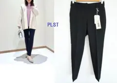 PLST　PLUS STYLEスティックパンツ ウールブレンド　S　ブラック