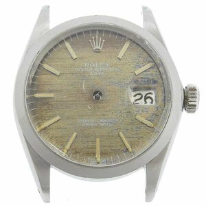 1円 不動 ジャンク ロレックス ROLEX cal,1570 自動巻き オイスターパーペチュアル デイト ゴールド文字盤 SS メンズ 腕時計