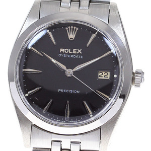 訳あり ロレックス ROLEX 6694 プレシジョン オイスターデイト Cal.1215 リダンダイアル 手巻き メンズ _829818