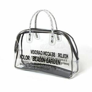 ■□ kolor BEACON 22WBM-A03533 bag 22aw 美品 pvc エアライントートバッグ ボストンバッグ