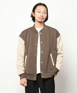 「B:MING by BEAMS」 スタジャン MEDIUM ダークブラウン メンズ