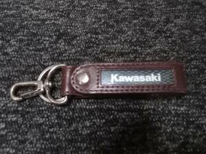 【USED】Kawasaki 川崎重工 キーホルダー 革製