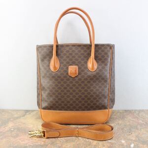 OLD CELINE LOGO MACADAM PATTERNED 2WAY SHOULDER BAG MADE IN ITALY/オールドセリーヌロゴマカダム柄2wayショルダーバッグ