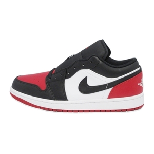 未使用 NIKE ナイキ 26.5cm AIR JORDAN 1 LOW BRED TOE 553558-161 エアジョーダン1 ローカット WHITE/BLACK/VARSITY RED 70015954